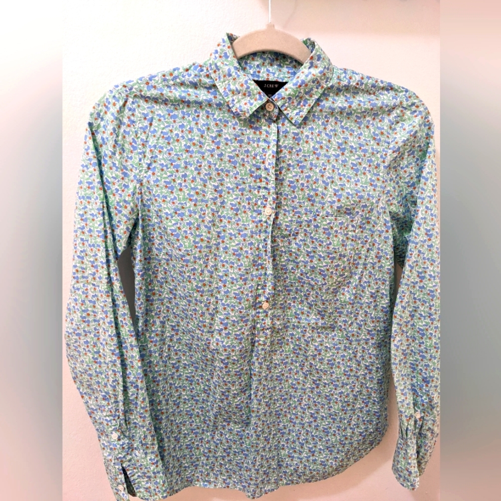 Floral JCrew Shirt